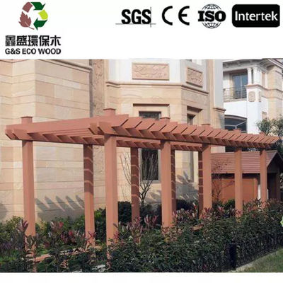 Samengestelde de Pergola Materiële Pergola WPC 5.4M 5.9M van de vorm Bestand Houten Korrel