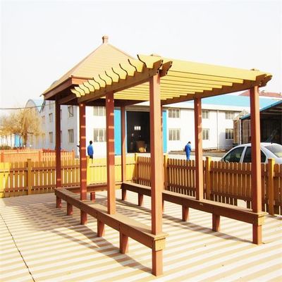 5.9M Outdoor Wood WPC Waterdichte Preventie van het Pergola de Schimmelbederf