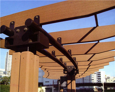 Van de de Weerstandstuin van de temperatuur de Bestand WPC Pergola UV Houten Behandelde Pergola