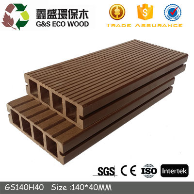 3D Model Hol Decking Sterk de Temperatuuraanpassingsvermogen Eco Houten Samengestelde Decking van WPC