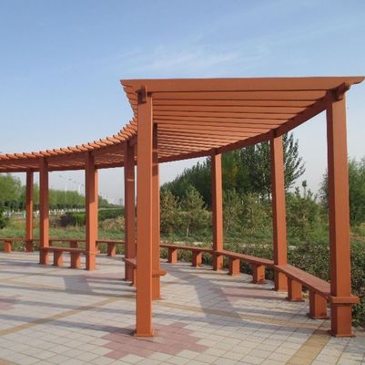 Van de de Weerstandstuin van de temperatuur de Bestand WPC Pergola UV Houten Behandelde Pergola