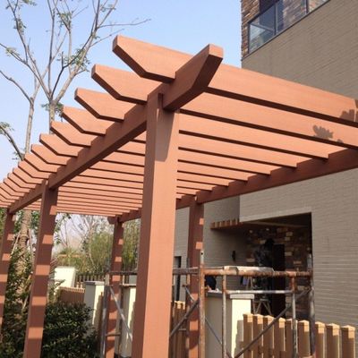 Samengestelde HDPE van de Eco Vriendschappelijke WPC Pergola Waterdichte Moderne Houten Pergola