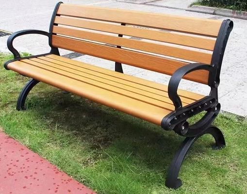 Het openlucht Moderne van de de Bankwpc Lijst van de Zitkamer Lange Houten Opslag van de de Stoeltuin van het het Parkmetaal Openbare Plastiek van het het Ijzerstaal Houten